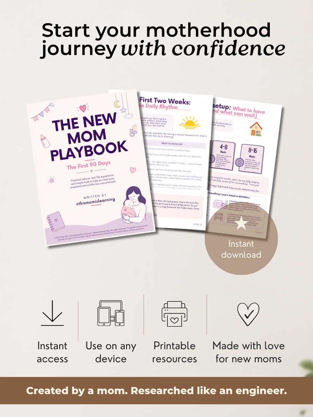 The New-Mom Playbook: Your First 90 Days