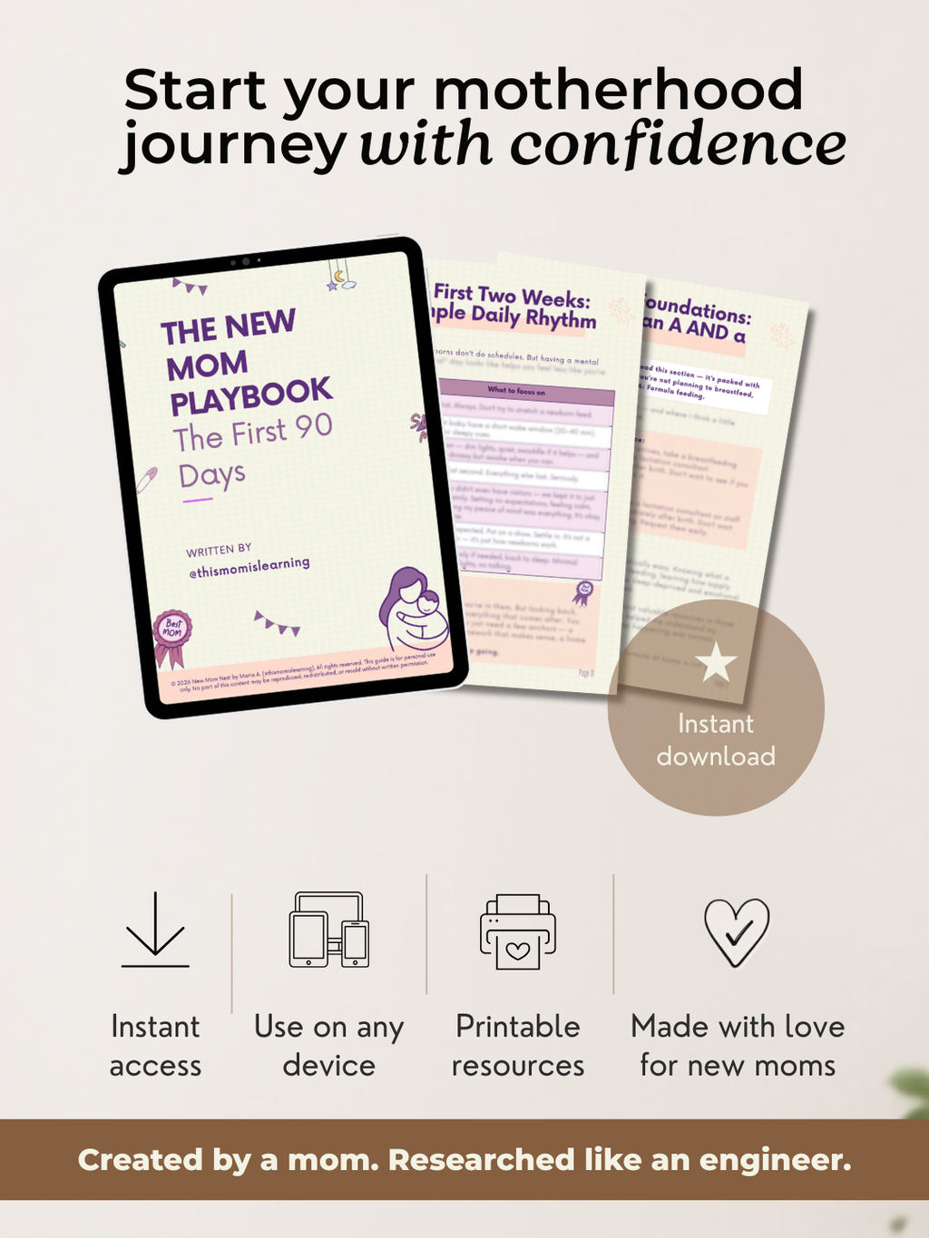 The New-Mom Playbook: Your First 90 Days